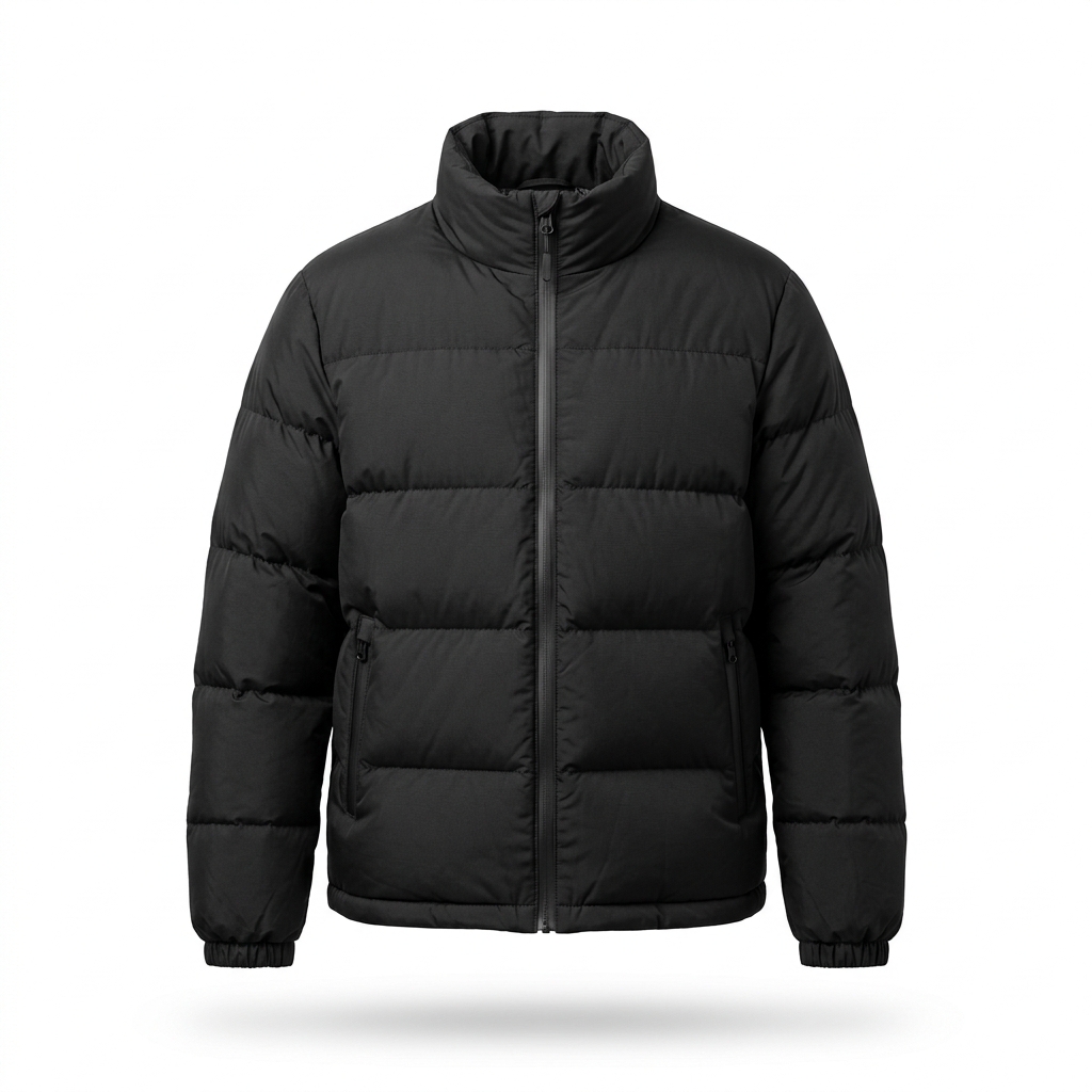 Jaqueta Puffer Termic Streetwear Black